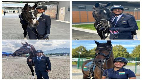 PM hails Indian Equestrian Dressage team for winning gold at Asian Games