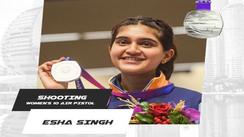 Telangana CM congratulates Esha Singh on winning two more silver medals