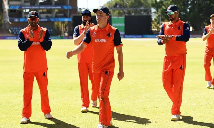 Tim de Leede and de Leede becomes the seventh father-son pair to play in a ODI World Cup