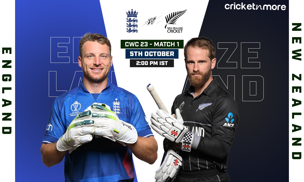 ICC World Cup 2023: England vs New Zealand , Match Details, Playing XI, Pitch Report, Head-To-Head, 
