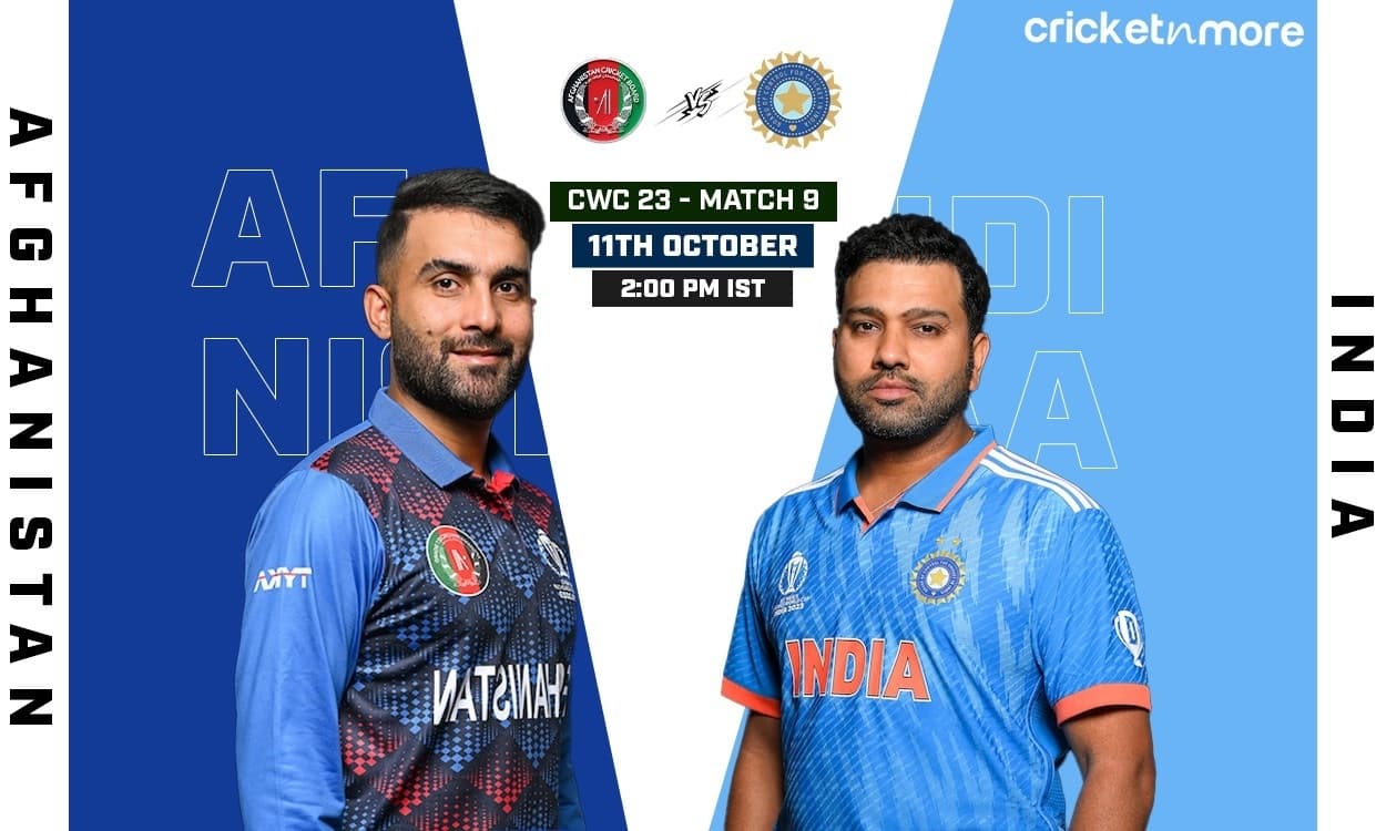 Cricket World Cup 2023 Match 9 India Vs Afghanistan Live Updates