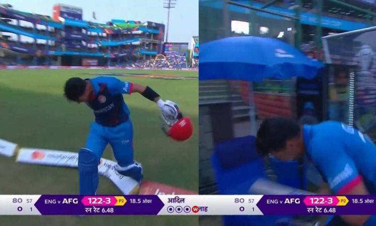 Rahmanullah Gurbaz is so much angry with himself after run out Watch Video