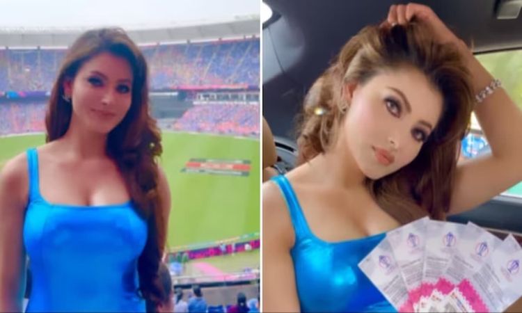 भारत-पाक मैच के दौरान अभिनेत्री उर्वशी रौतेला ने खोया 24k सोने का आईफोन
