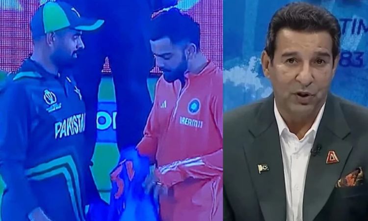 Virat gifts signed jersey to Babar; Wasim Akram criticizes Pakistan captain, says 'Today was not the