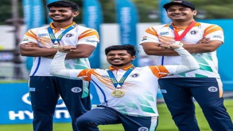 Asian Games: Abhishek, Ojas, Prathamesh win gold in Compound Men's Team archery