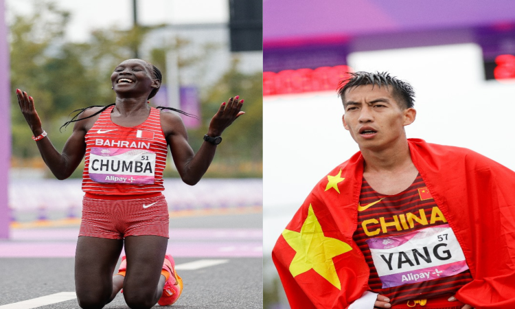 Asian Games: Bahrain wins women's marathon for third time; China claims first men's gold