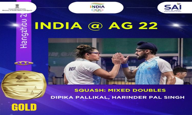 Asian Games: Dipika-Harinder pair wins gold in mixed doubles squash