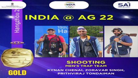 Asian Games: Men's Trap team claims gold, women secure silver