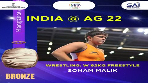 Asian Games: Sonam bags bronze medal, beats reigning Asian Champion Long Jia of China in Wrestling