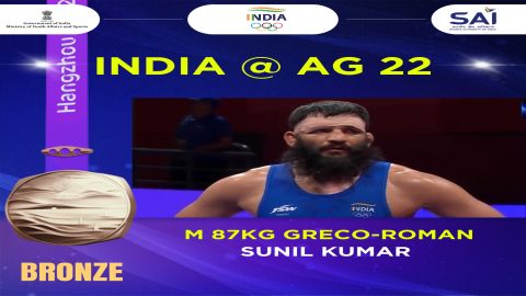 Asian Games: Sunil Kumar wins bronze in Greco-Roman 87kg wrestling event