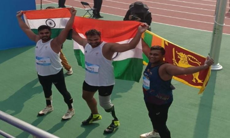 Asian Para Games: Sumit Antil wins gold with new world record; Pushpendra takes bronze in men’s jave