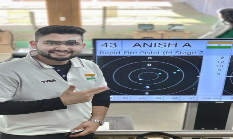 Asian Shooting C'ships: Anish picks up India's 12th Paris Olympic quota with bronze in rapid-fire pi