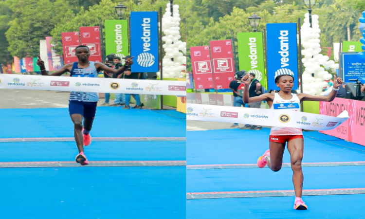 Daniel Ebenyo and Almaz Ayana triumph at Delhi Half Marathon; Abhishek, Kavita win  Indian Elite tit