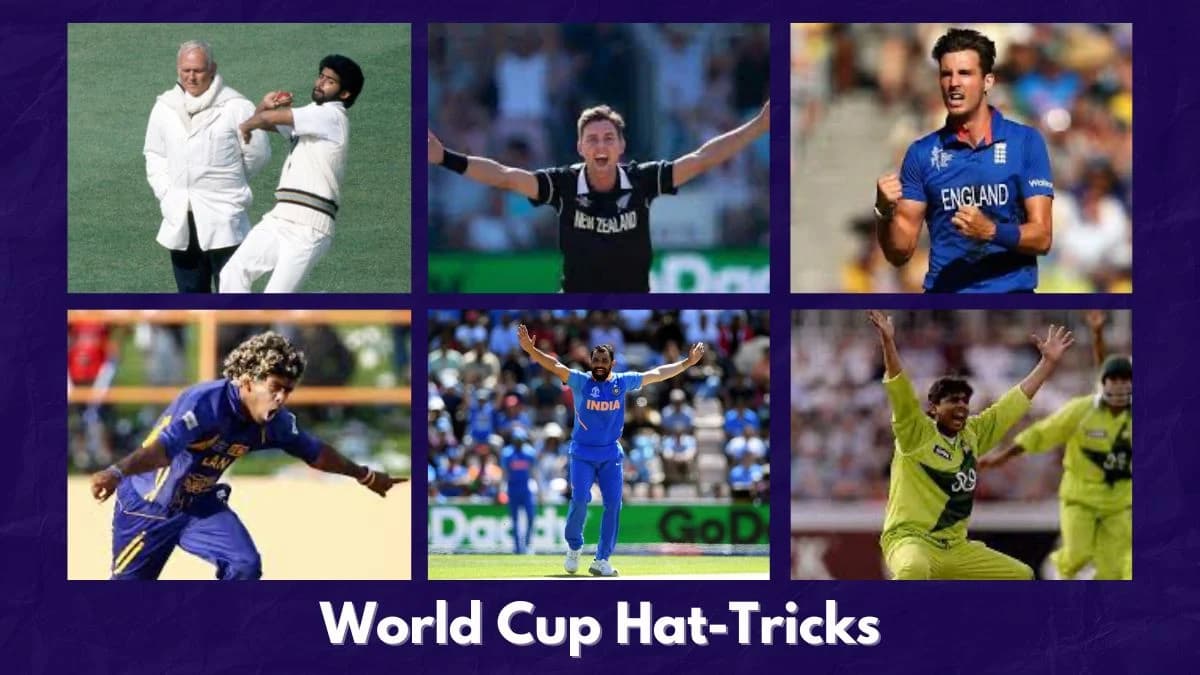 List Of World Cup HatTricks By Bowlers On Cricketnmore