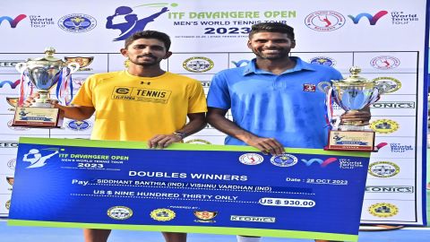 ITF Davangere: Chappell, Bobrav to meet in final; Vishu-Sidhanth lift doubles title