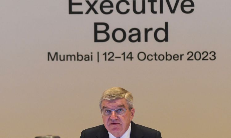 Mumbai : IOC President Thomas Bach chairs executive board meeting