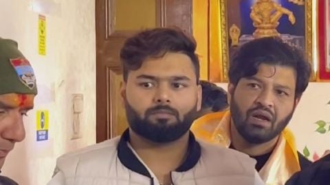 Cricketer Rishabh Pant arrives to visit Kedarnath and Badrinath Dham