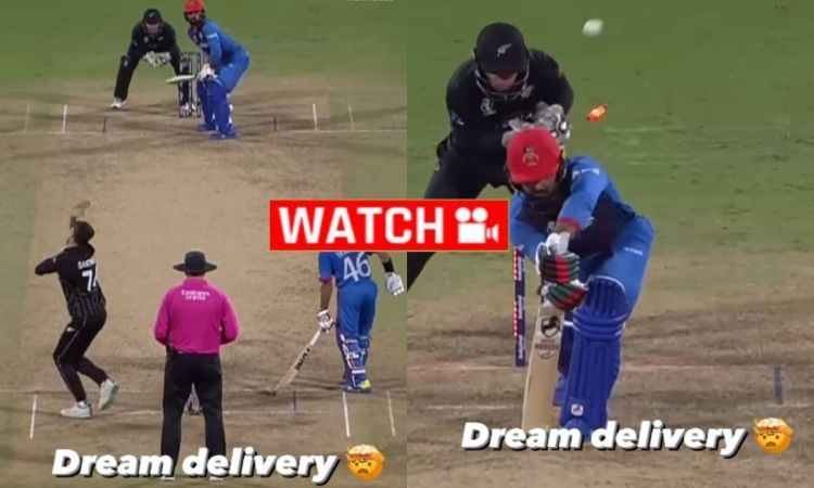VIDEO: मिचेल सेंटनर ने डाली ड्रीम डिलीवरी, जादूई गेंद से कर दिया मोहम्मद नबी को बोल्ड
