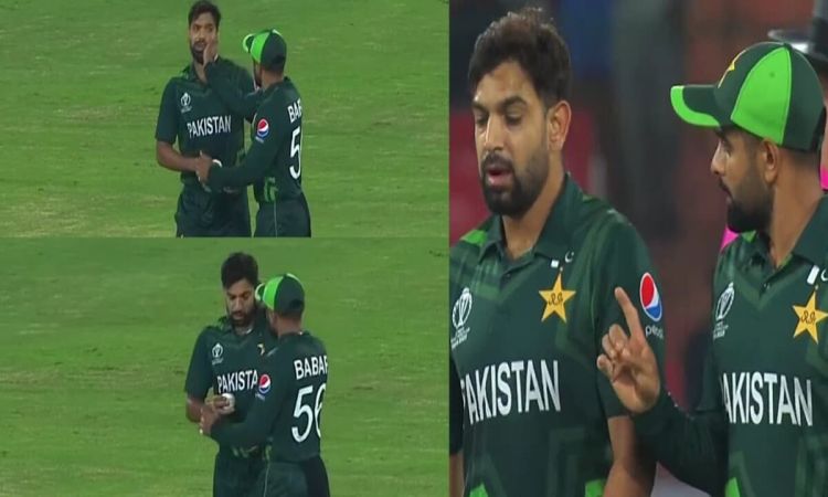 World Cup 2023: बाबर ने रउफ को जड़ दिया जोरदार थप्पड़, देखें Video