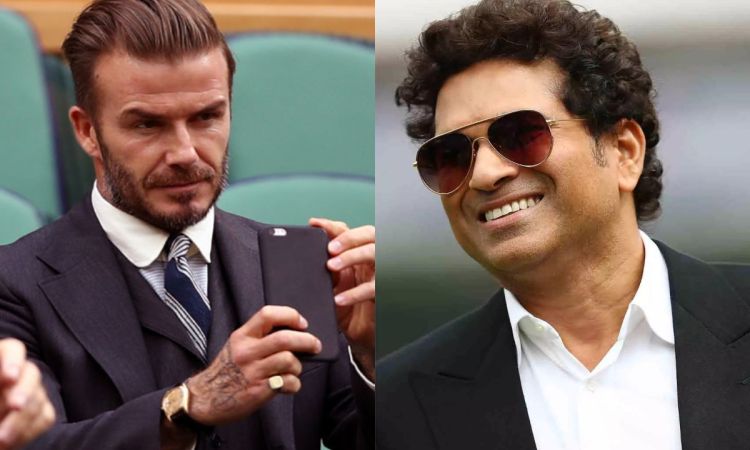 भारत बनाम न्यूज़ीलैंड के बीच का सेमीफाइनल मैच देखेंगे फुटबॉल के दिग्गज डेविड बेकहम और सचिन तेंदुलकर