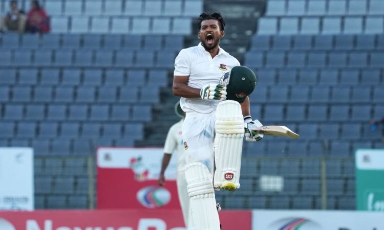 Najmul Hossain Shanto becomes the first Bangladesh player to score a century on their captaincy debu