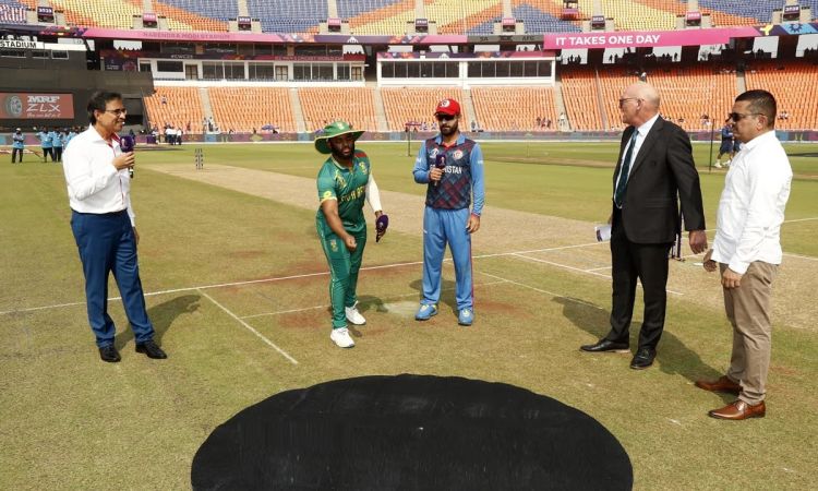 Cricket World Cup 2023 Afghanistan opt to bat first vs South Africa