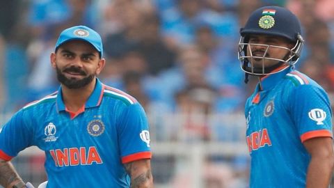 World Cup 2023 1st Semi final India set 398 Runs target for New Zealand