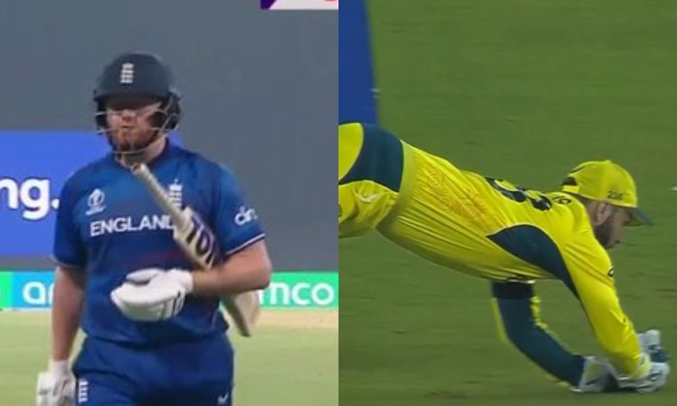 World Cup 2023: जॉनी पारी की पहली ही गेंद पर आउट हुए,इंगलिस ने डाइव लगाते हुए पकड़ा अद्भुत कैच, देखें Video