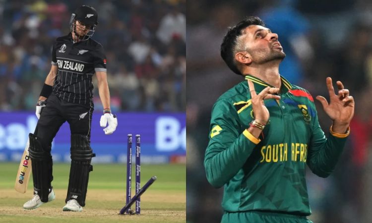 World Cup 2023: केशव महाराज ने मिचेल सेंटनर को किया आउट, देखें Video 