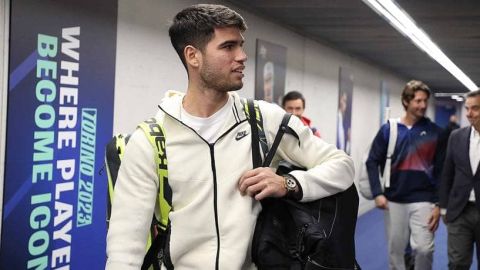 Alcaraz arrives in Turin ahead of ATP Finals debut