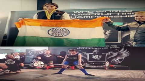 (ATTN ARITRA DA/ DON'T RELEASE) 14-year-old Delhi girl sets new powerlifting world record