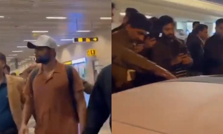 WATCH: 'लव यू बाबर भाई', एयरपोर्ट पहुंचने पर हुआ बाबर आज़म का जबरदस्त स्वागत