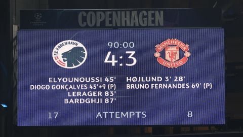 Champions League: Man Utd edged out in seven-goal thriller against Copenhagen