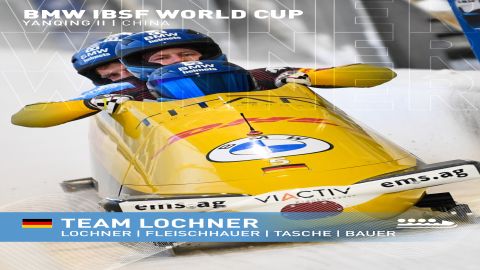 Germany sweeps all five golds at IBSF World Cup in Yanqing