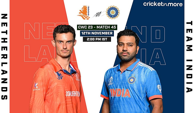 India Vs Netherlands, World Cup 2023: Live Updates On Cricketnmore