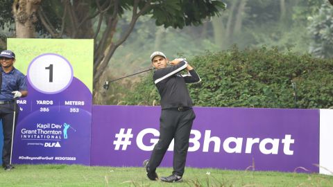 Kapil Dev Grant Thornton Invitational: Local lad Sunhit Bishnoi holds clubhouse lead on Day 2