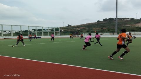 Lakshmi Ammal, SAIL, Berar hockey academy register win  in the Sub Junior and Junior category matche