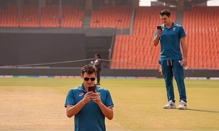 Men’s ODI WC: Cummins' photo goes viral claiming ‘collecting evidence’ ahead of final clash