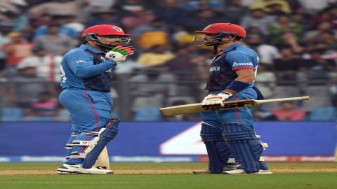 Men's ODI WC: Zadran's 129*, Rashid Khan's lusty blows help Afghans reach 291/5 against Australia