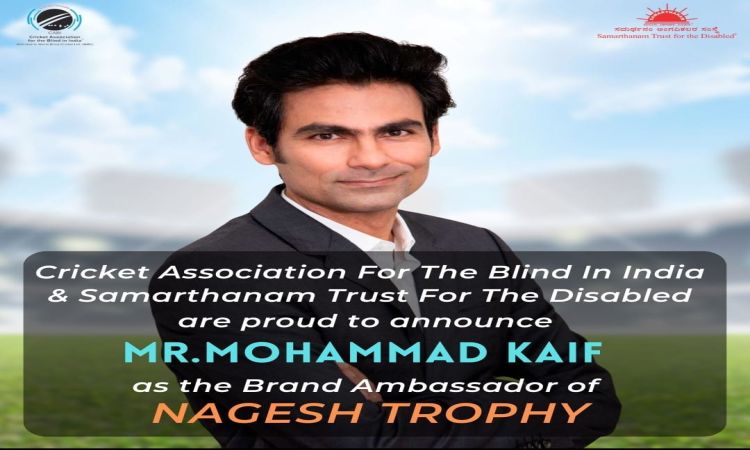 Mohammad Kaif joins hands for free with CABI as brand ambassador of Nagesh trophy