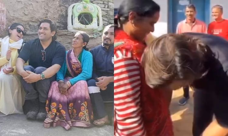 VIDEO: अपने पैतृक गांव पहुंचे धोनी, वायरल हुआ दिल छू लेने वाला वीडियो