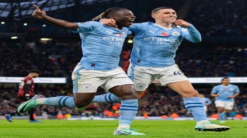 Premier League: Doku Dazzles as Man City move to top with 6-1 win over Bournemouth