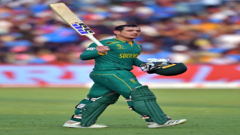 Quinton de Kock levels Kumar Sangakkara at four tons in single edition of ODI World Cup