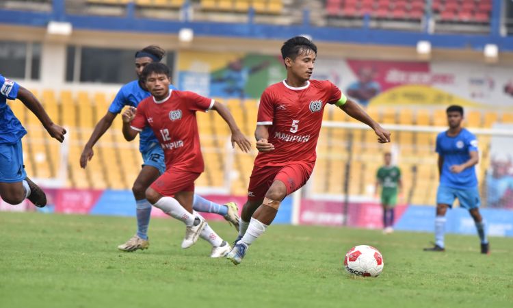 Rapid-fire Manipur storm into Men's Football semi-finals