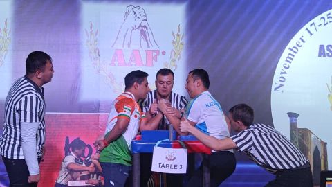 Shrimant Jha takes bronze in Asia Cup para-armwrestling Championship 