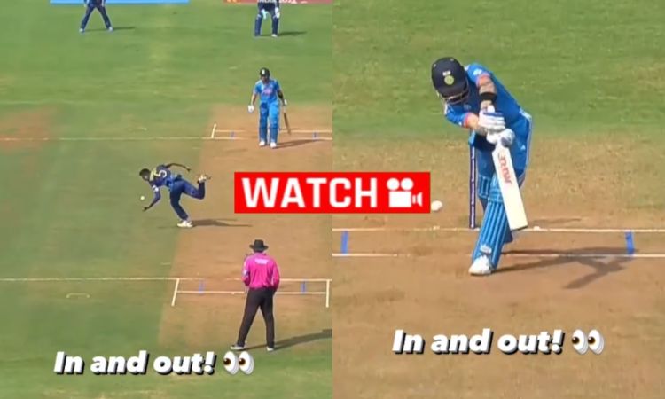 ये कैच छोड़ा या मैच? चमीरा ने टपका दिया Virat Kohli का कैच; देखें VIDEO