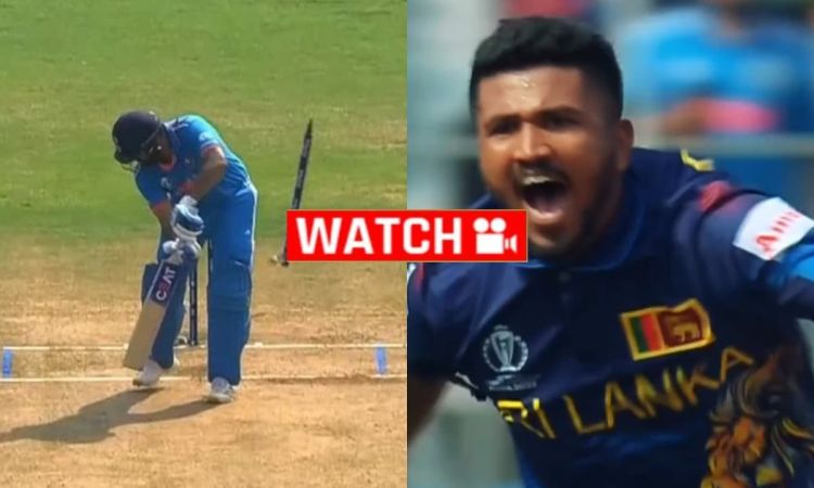मदुशंका Rocked हिटमैन Shocked, पहले ही ओवर में बोल्ड हो गए रोहित शर्मा; देखें VIDEO