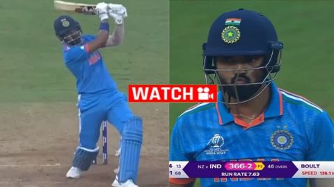 फ्लावर समझा क्या फायर है ये... KL Rahul का मॉन्स्टर छक्का देख फटी रह जाएंगी आंखें; देखें VIDEO