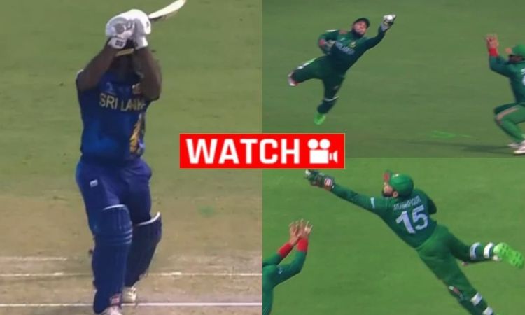 हवा में उड़ा बांग्लादेशी खिलाड़ी, फिर एक हाथ से लपक लिया सुपरमैन कैच; देखें VIDEO