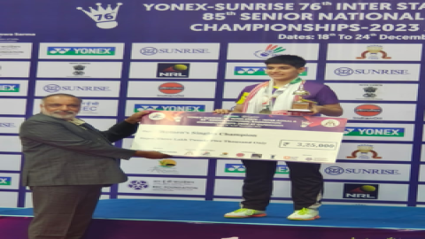 16-year-old Anmol crowned senior national badminton champion